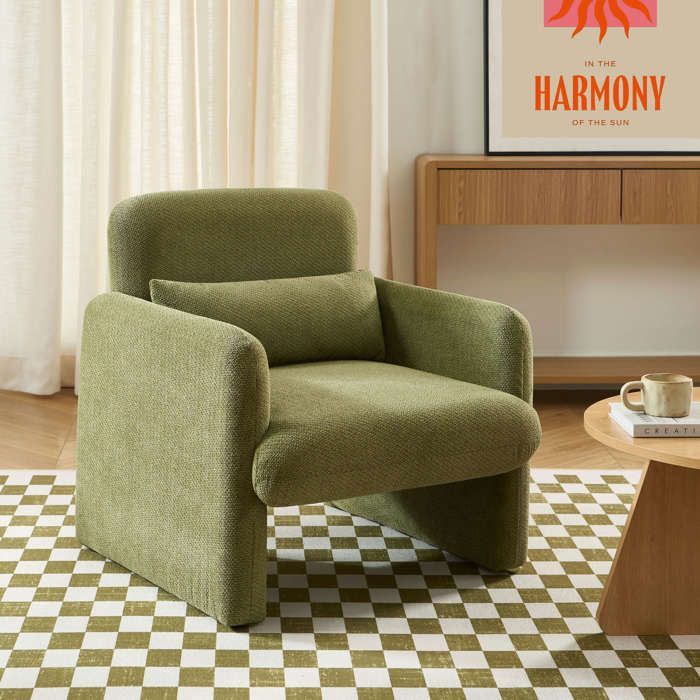 Fauteuil OMA tissu vert Fauteuil OMA tissu vert