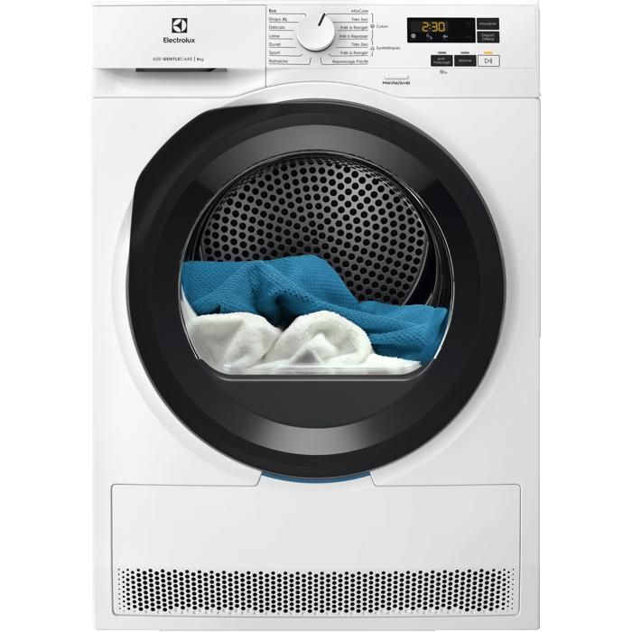 Sèche linge Pompe à chaleur GentleCare 600 8 kg kg ELECTROLUX YW6HI841DC
