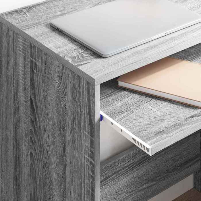Bureau secrétaire contemporain résistance stabilité （1 pcs） Meuble de Bureau Gris Sonoma 77 5x43x79 cm Bois dingénierie @645120