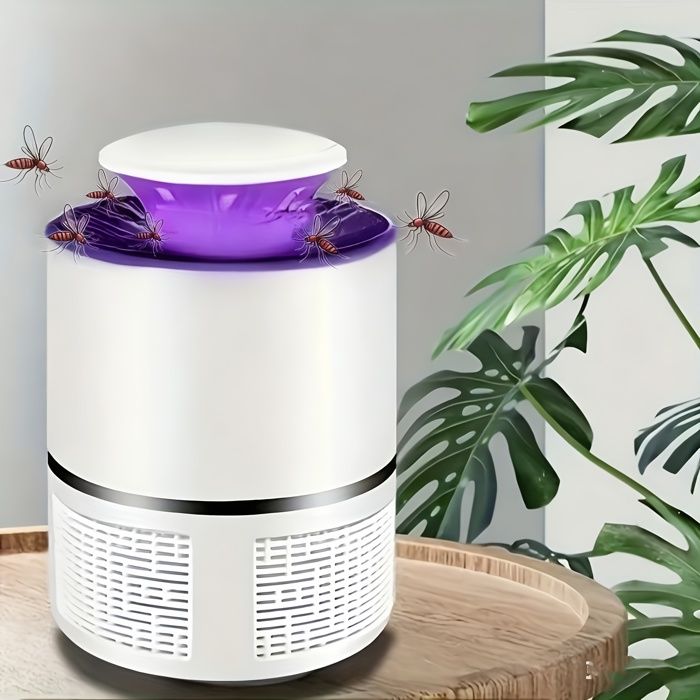 Lampe anti-moustiques - SAGRANDIR - Modèle compact - LED UV violette - Silencieuse - Bac amovible
