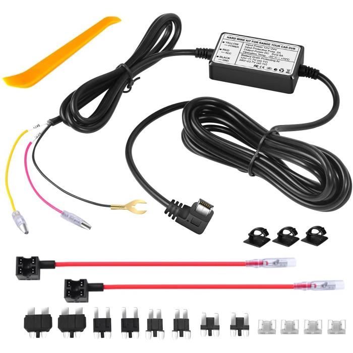 Kit de câblage OBD pour caméra de tableau de bord, deux modes, surveillance  24 heures sur 24, stationnement avec interrupteur, mini 5V, port USB  femelle, câble d'alimentation OBD - AliExpress
