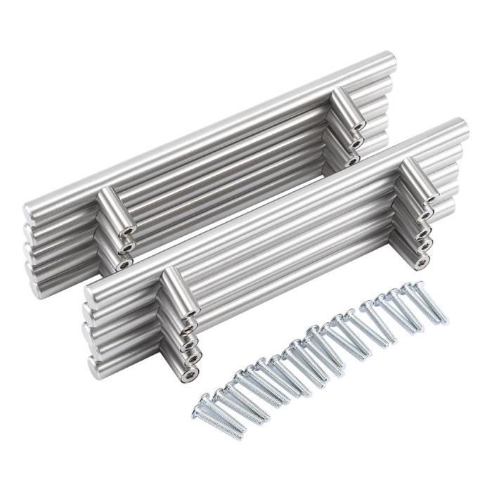 Quincaillerie De Placards 20pcs Poignee De Meuble T Barre En Acier Inoxydable Pour Porte De Cuisine Armoire Placard Tiroir Fauteil Avec Vis Poignee De Tiroir Cuisine En Acier Inoxydable Bricolage Hovdenhoyfjellsenter No