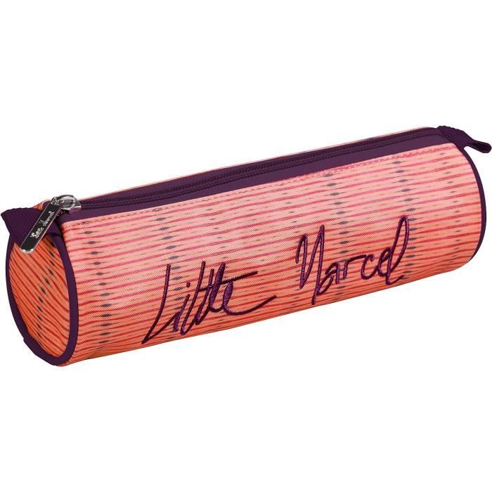 Porte-Monnaie Little Marcel Polyester Motifs Multicolores Avec Zip Et Anneau