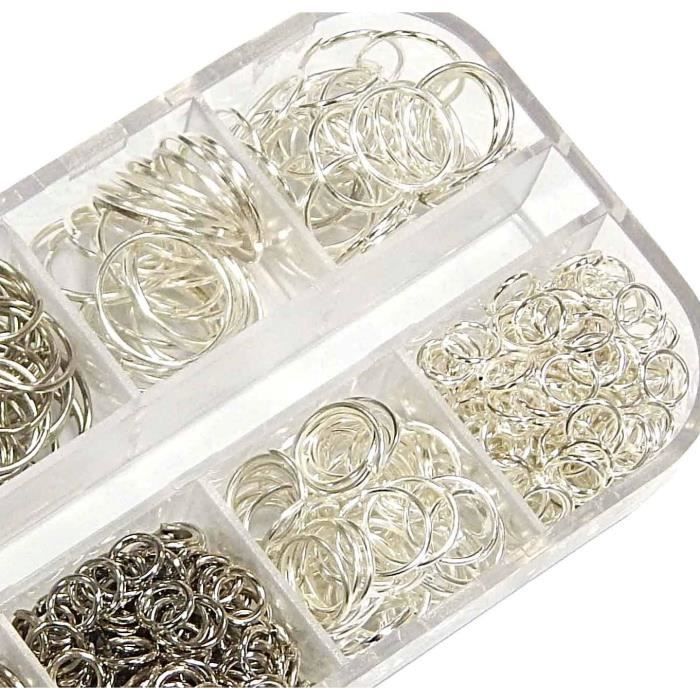 300 Anneaux De Jonction Argentés 12 Mm - Acier Inoxydable - Création Bijoux DIY