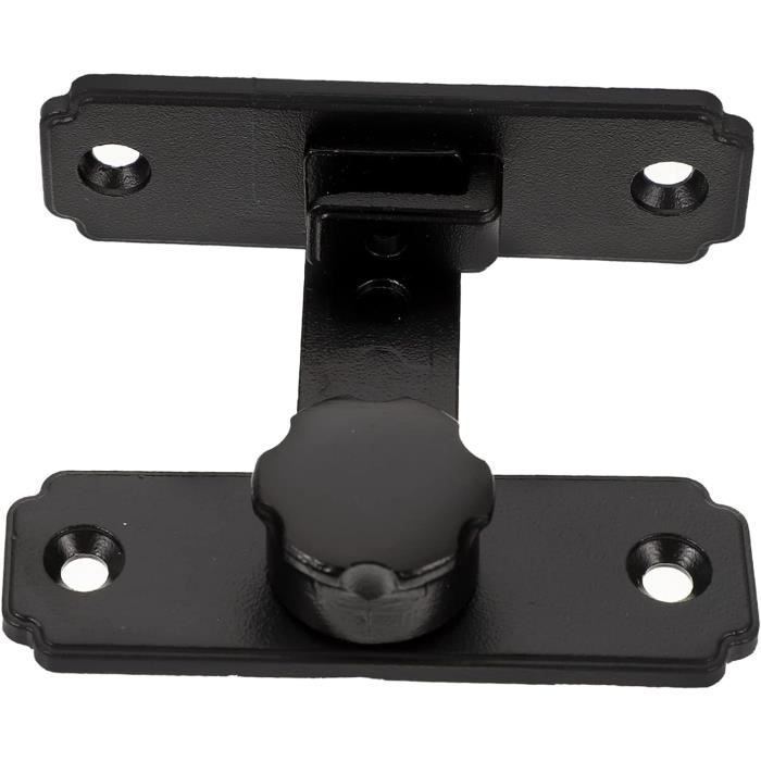 Serrure De Porte De Grange Noire – Robuste, En Alliage De Zinc, Remplace L'ancienne
