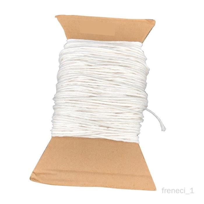 Mèches De Bougie Coton Tressé 100m + 100 Supports Métal - Pour Fabriquer Vos Bougies Maison