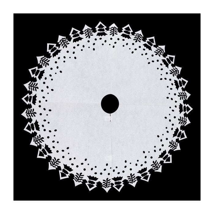 Déco de noël Tapis de Neige pour pied de Sapin D 100 cm Feeric