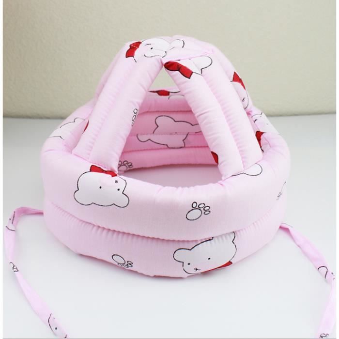 Casque De Securite Ajustable Pour Bebe Casque De Protection Casque Anti Choc Pour Marche Rose Tour De Tete 45 58cm Cdiscount Pret A Porter