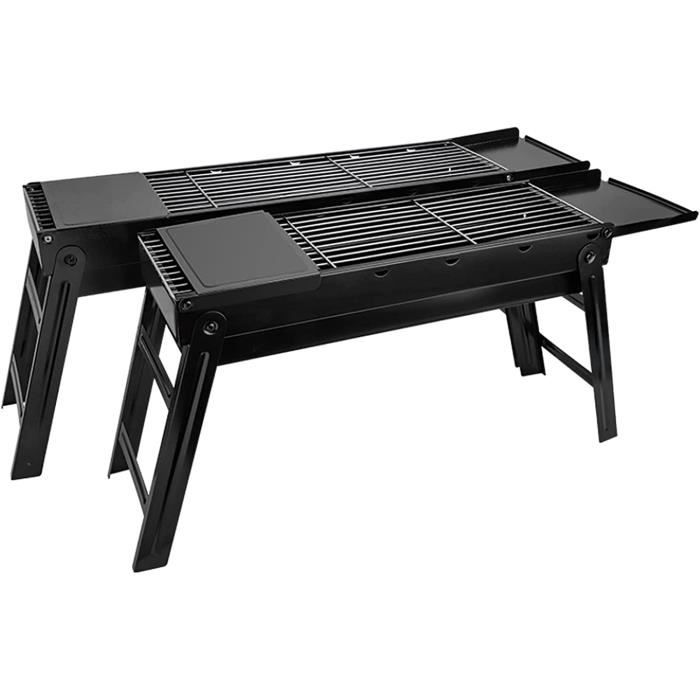 Barbecue pliable et portable au charbon de bois, barbecue de table en