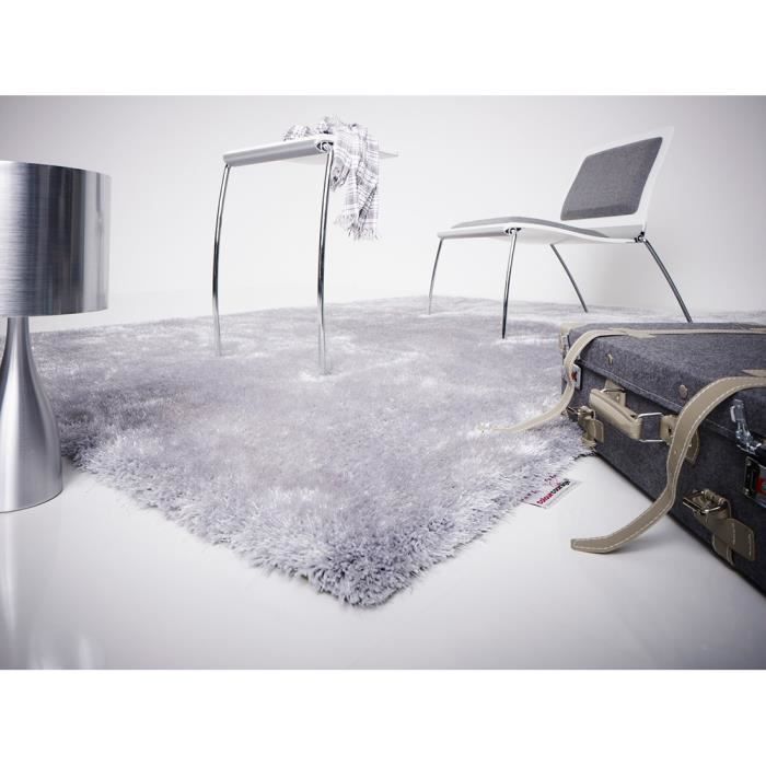Tapis Shaggy A Poils Long Colourcourage Gris 140x200 Par