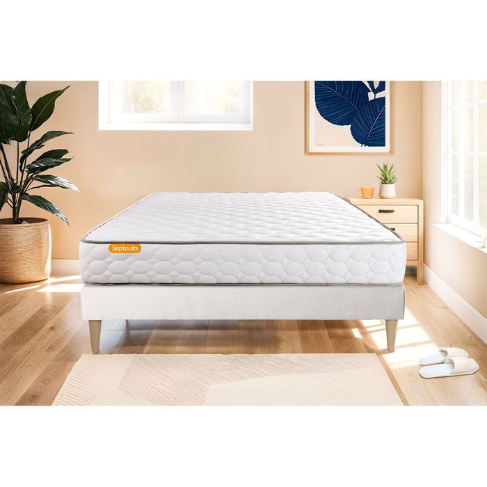 Ensemble matelas Mémoire de forme + sommier 140x200 Memo