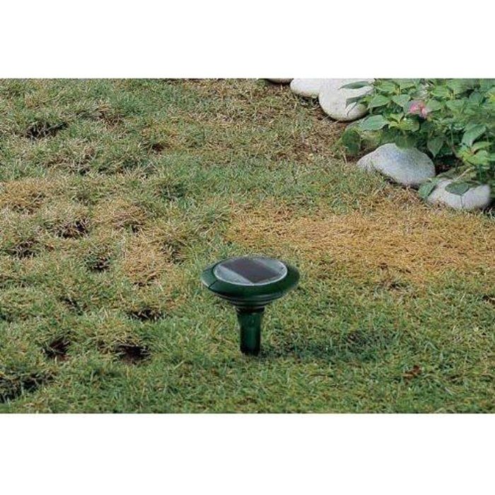 Chasse-Taupe Solaire ROYAL GARDINEER - 400 Hz Avec Balise Lumineuse - Surface 800 M²