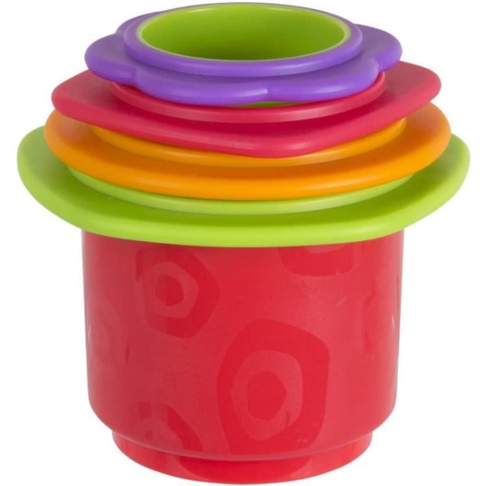 Playgro Jouet De Bain Gobelets Empilables Jouets De Bain Pour Bebes A Partir De 9 Mois Sans Bpa Colore Cdiscount Puericulture Eveil Bebe
