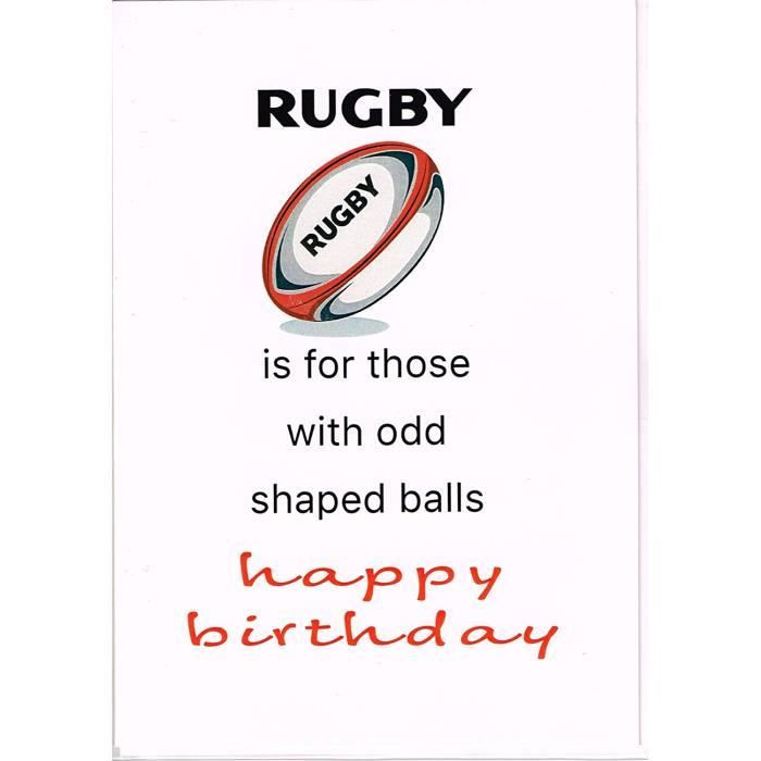 Element Gifts Rugby Est Pour Ceux Avec Odd Shaped Balles Anniversaire Carte Autre Blanc Taille Unique Cdiscount Beaux Arts Et Loisirs Creatifs
