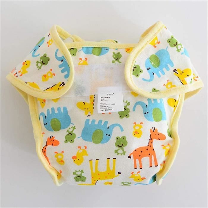 Couche en Coton réutilisable pour bébé Motif imprimé