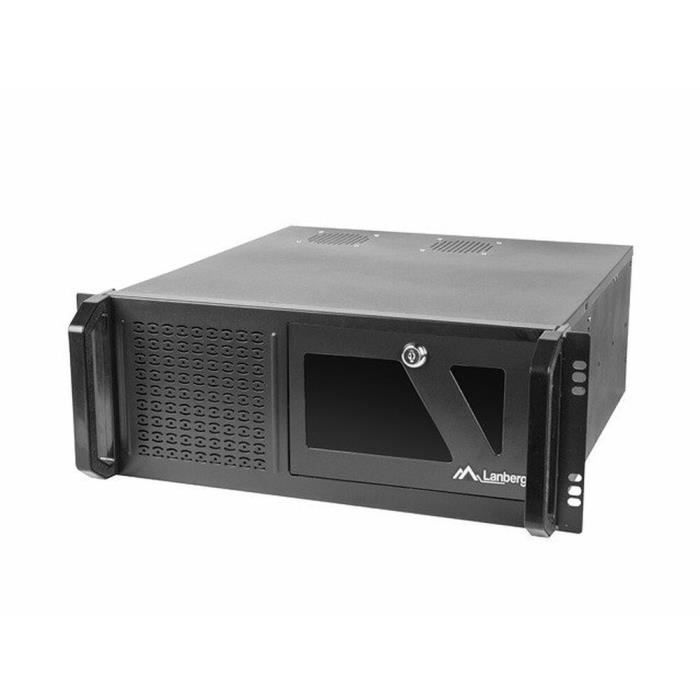 Boîtier ATX Lanberg SC01-4504-08B Rangement Noir 4U