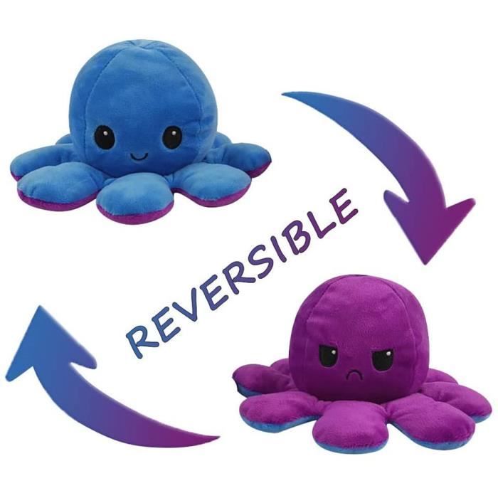 Peluche Pieuvre Doudou Bleu - Octopus & Enfant