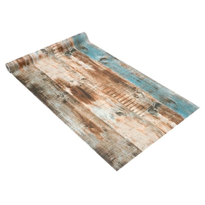 3D Rustique en Bois Papier Peint Autocollante Meubles autocollants mur rouleau de papier 10 m