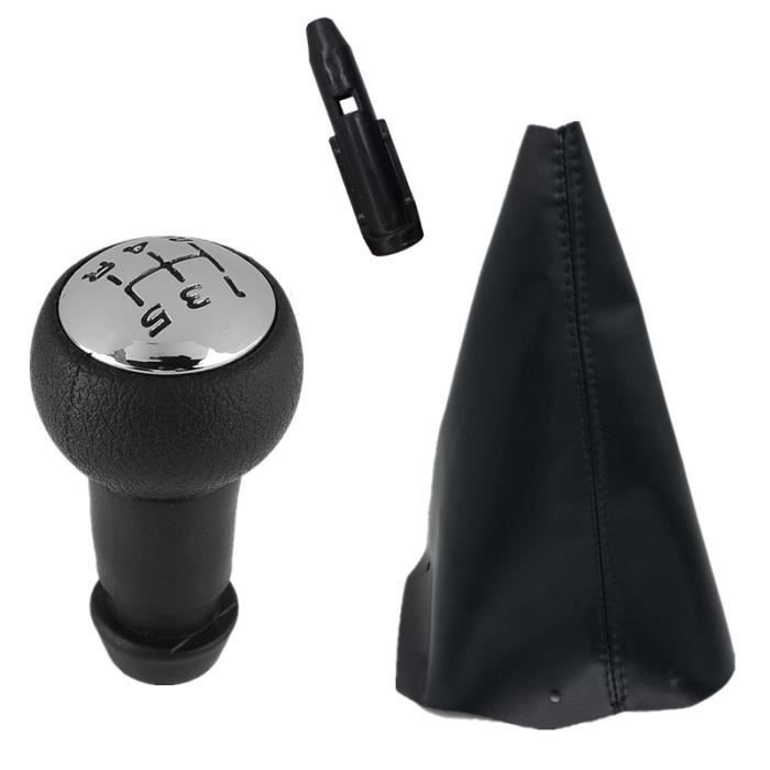 Pommeau De Levier De Vitesse En Cuir Pour Peugeot 206, 207, 307, 308 – Remplacement Standard