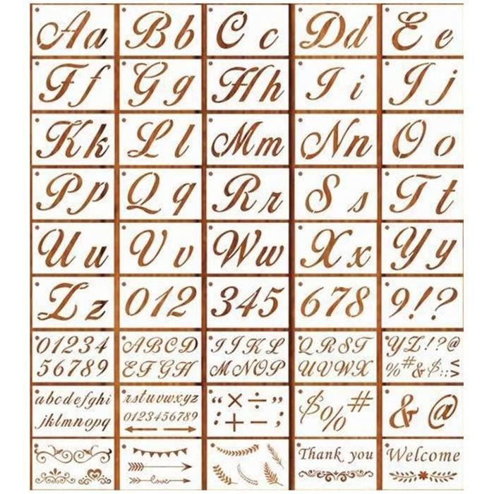 10 X en bois massif Lettre Alphabet Nom Mot Symbole Numéro 45 mm x 25 mm SIGNE À faire soi-même