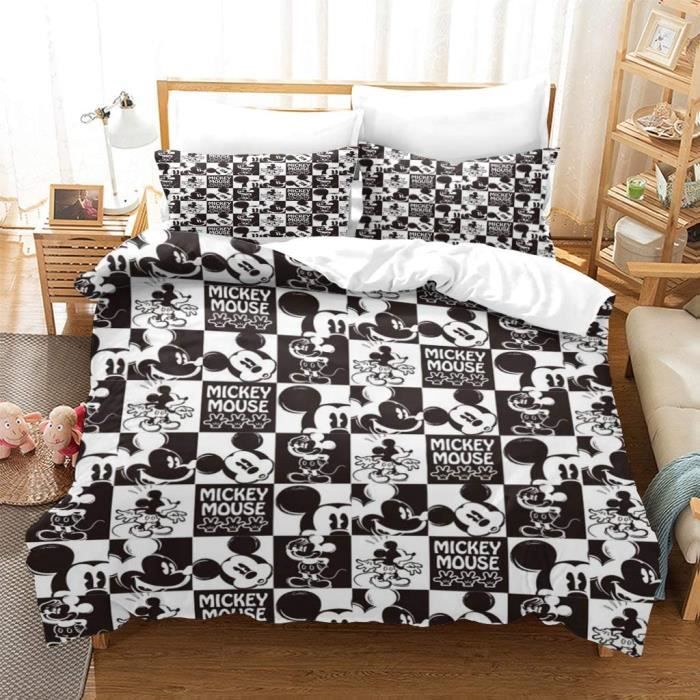 Parure De Lit Enfant 2 Pièces – Housse Couette 120x150 + Taie 40x60 – Microfibre Douce – Motifs Pois & Rayures Colorés - 2
