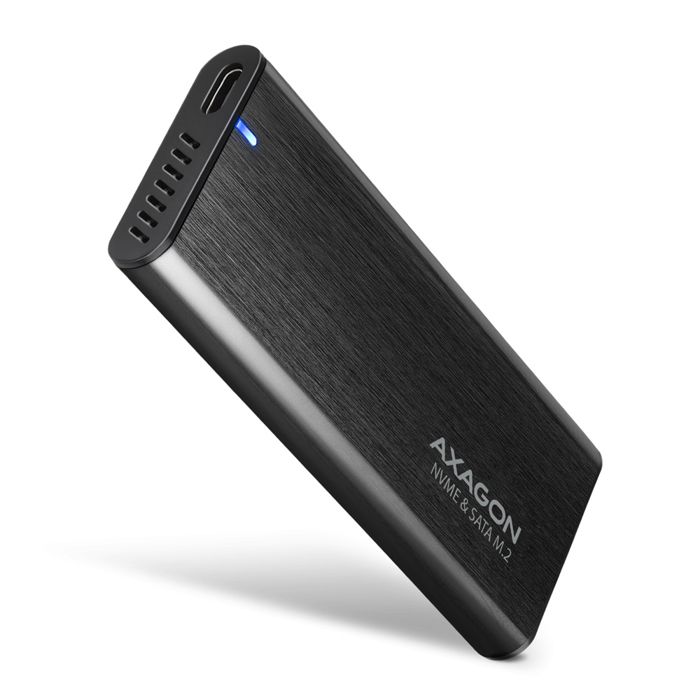 AXAGON EEM2-SB2 USB-C 3.2 Gen 2 M.2 SSD Gehäuse - Schwarz - 8595247907097