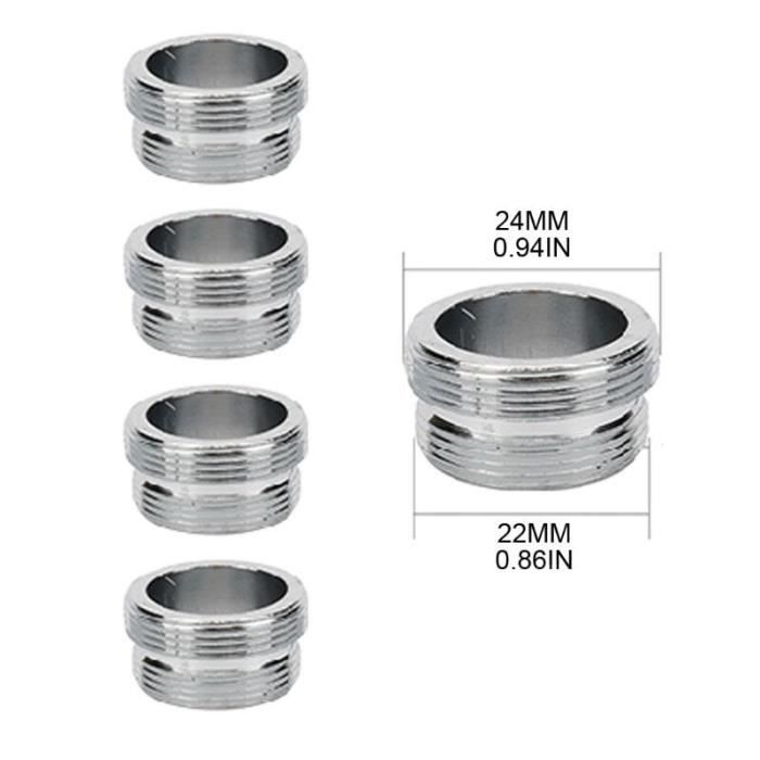 Coupleur de robinet d'eau M16/18/20/22/24/28, connecteur à filetage, adaptateur de robinet de cuisine et de salle de bains, accessoire de système d'irrigation de jardin