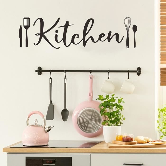 Autocollant Mural Personnalisé Pour Cuisine - Citations Déco Décalcomanie - Neuf