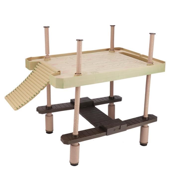 Meilleurs prix pour Tbest Île flottante d'aquarium Aquarium Tortue Salamander Pier Reptile Île flottante Escalade Plate-forme de pèlerinage