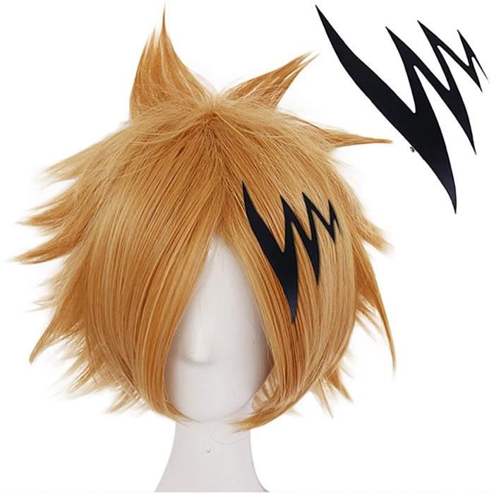 MixFactory Cos Wig Anime Cosplay Perruques My Hero Academia Kaminari Denki  Cosplay Perruques avec Perruque Gratuite Couleur J[1489] - Cdiscount Au  quotidien