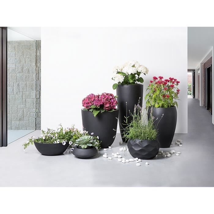 Cache Pot Accessoir De Jardin 23x23x13 Cm Noir Iseo Achat Vente Jardiniere Bac A Fleur Cache Pot Accessoir De Cdiscount