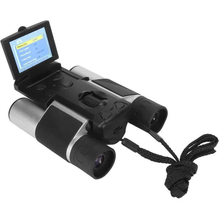 Jumelles Numériques Avec Écran LCD 2,4 Pouces - Grossissement 12x32 - Enregistrement Photo Et Vidéo 5MP - Pour Concerts, Observation, Football