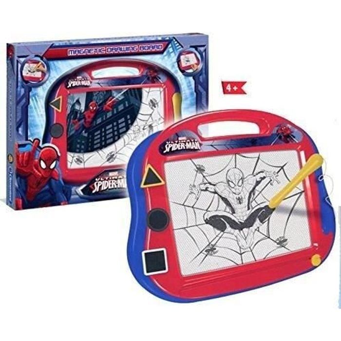 Ardoise Magique Spiderman - Clementoni - Garçon - A partir de 4 ans - Stylo magique et tampons inclus