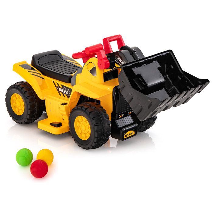 6V Excavatrice Electrique Enfants avec Pelle & Siège Rotatif Pelleteuse Enfants avec Lumières 6V Excavatrice Electrique Enfants avec Pelle & Siège Rotatif Pelleteuse Enfants avec Lumières