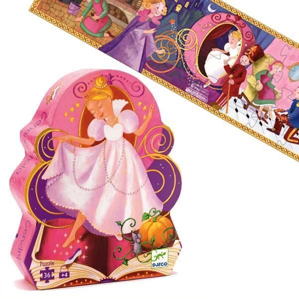 Puzzle Disney Princesses - DJECO - Silhouette livre histoire