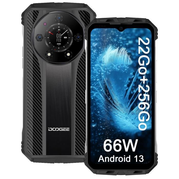 DOOGEE S110 Smartphone Robuste - 22Go + 256Go/jusqu'à 1To - 6.58'' FHD+ - 50MP - 10800mAh - Double SIM 4G - NFC - GPS