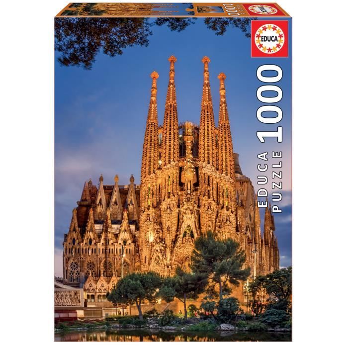 Puzzle Sagrada Familia 1000 pièces - EDUCA - Architecture et monument - Adulte - A partir de 12 ans