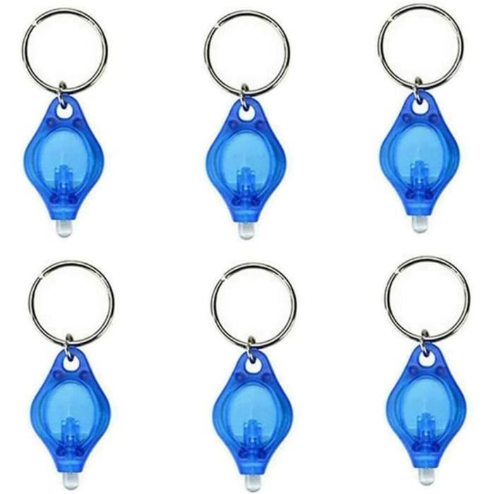 Lot De 10 Porte-clés LED Mini Lampe Torche - Cadeau, Neuf, Couleur Aléatoire