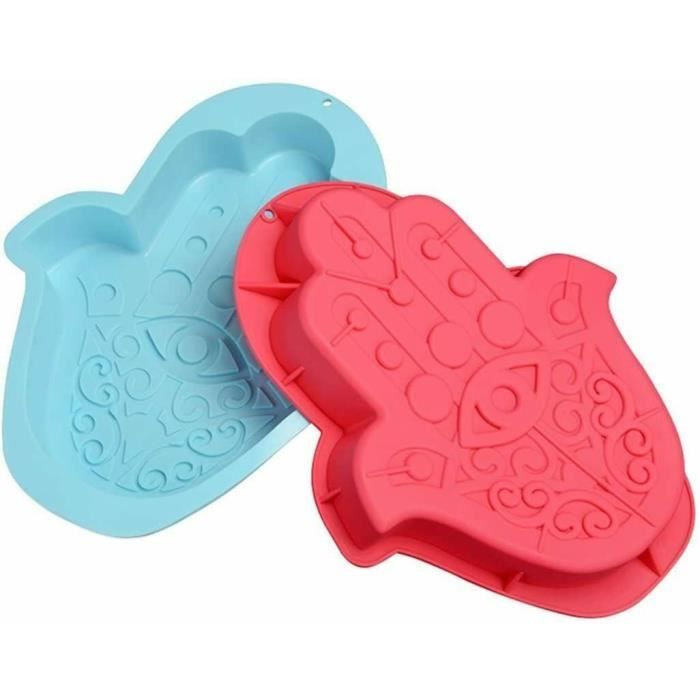 Moule 3D Silicone Grande Main De Fatma Fatima Hamsa Pour Gâteaux