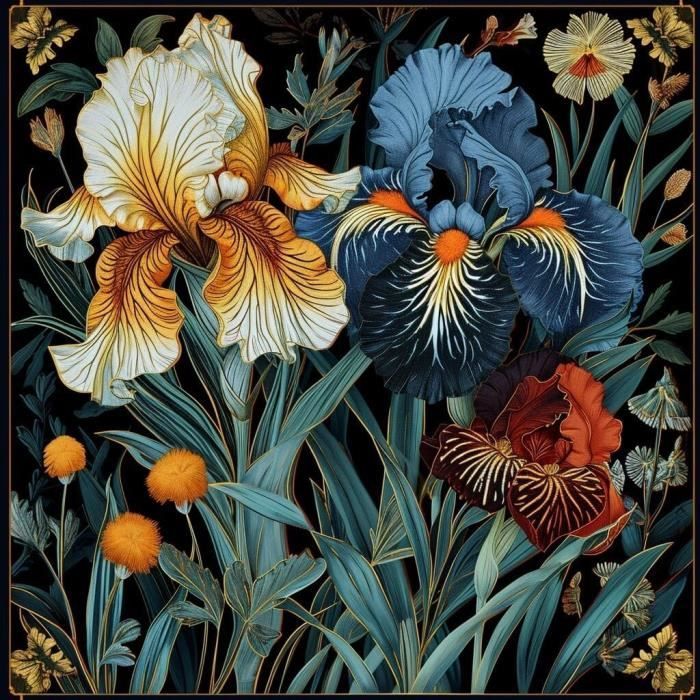 YSCOLOR Van Gogh Fleur DIY Broderie Diamant Broderie Ronde Peinture Diamant 3D Mode Décoration de la Maison Point de Croix Peinture 30X30cm/11.8X11.8 po YSCOLOR Van Gogh Fleur DIY Broderie Diamant Broderie Ronde Peinture Diamant 3D Mode Décoration de la Maison Point de Croix Peinture 30X30cm/11.8X11.8 po