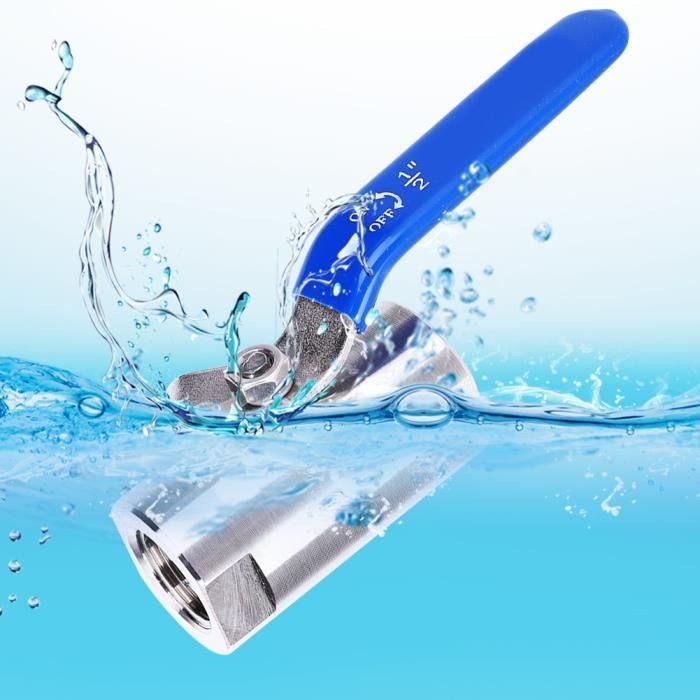 2 Vannes à Flotteur Automatiques 1/2 En Acier Inoxydable - Pour Réservoir, Piscine, Abreuvoir