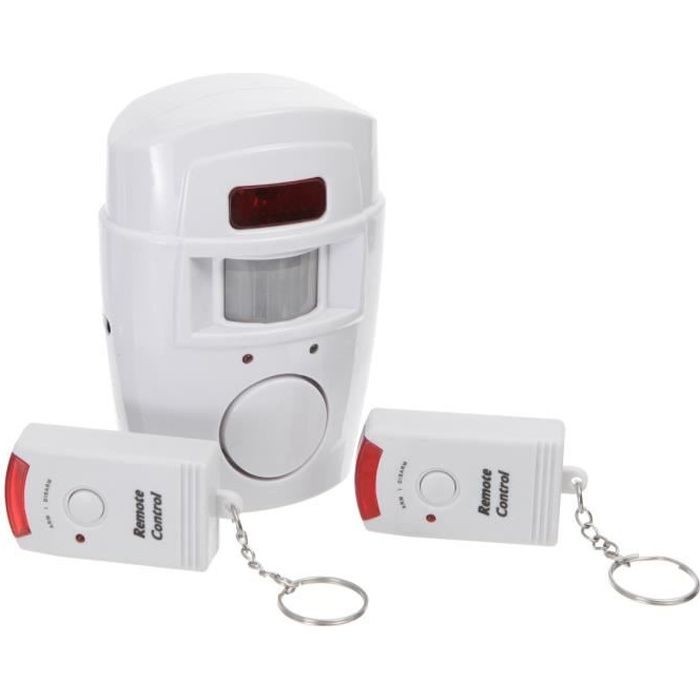 Alarme maison ELRO - Mini avec détecteur infrarouge et 2 télécommandes