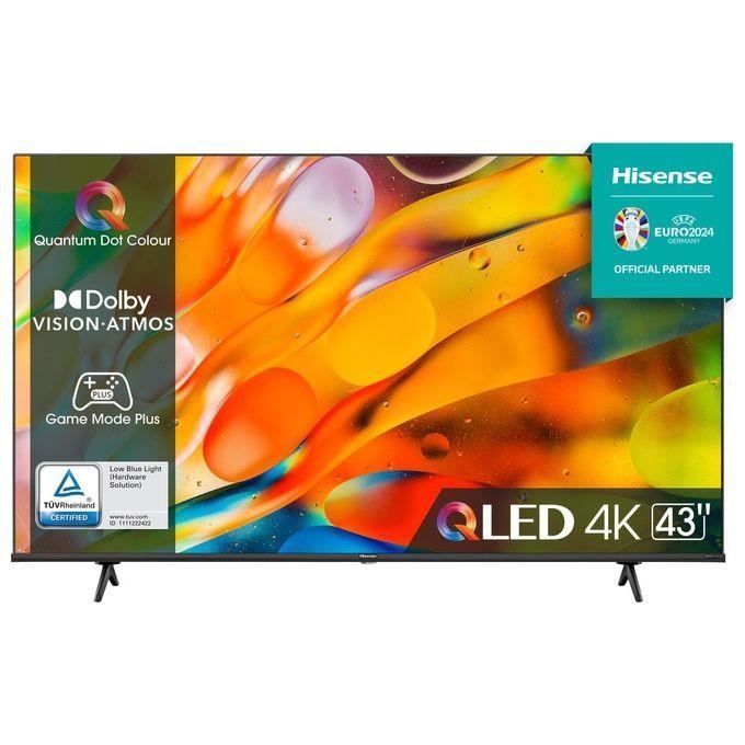 HISENSE 43E7K Téléviseur QLED 43 Pouces UHD 4K Smart TV Cdiscount TV Son Photo