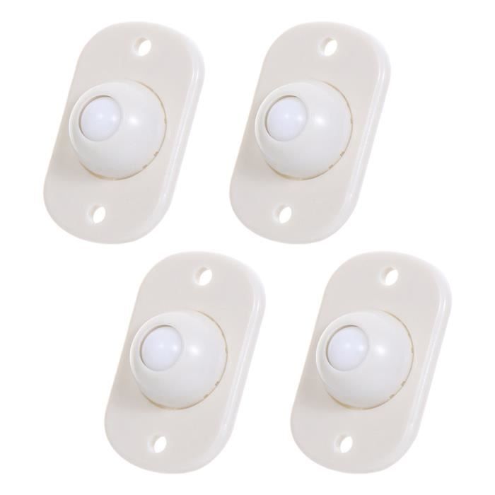 Mini Roues Pivotantes Auto Adhésif Poulie Universelle Rotation En Plastique Roues De Roulette