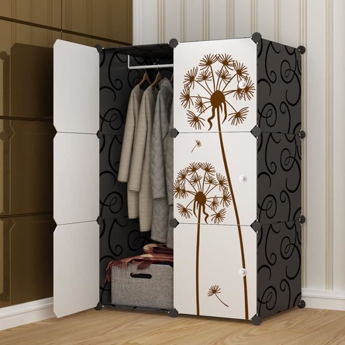 Armoires Plastiques Etagère Plastique Meuble Rangement 6 portes 1