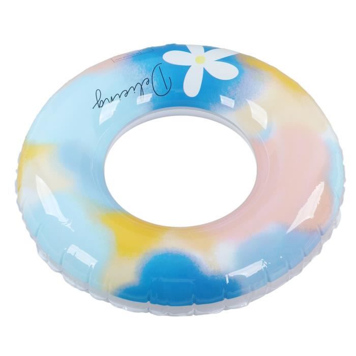 Anneau De Natation Fruit Gonflable 90cm + Ballons De Plage - 4 Pièces Pour Piscine Et Plage