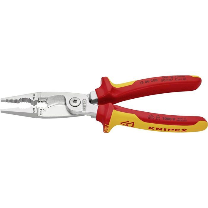 Knipex 13 86 200 13 86 200 Pince multifonction 50 mm² (max) 0 (max) 15 mm (max)