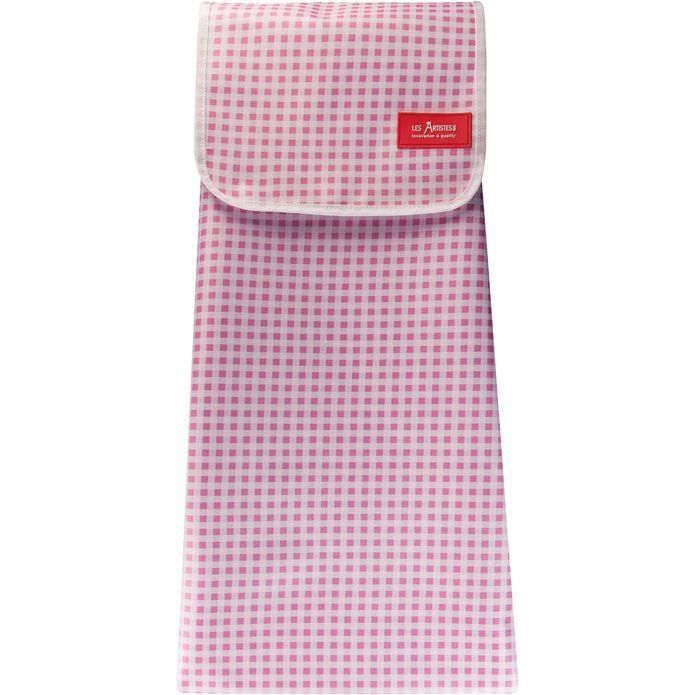 LES ARTISTES DE PARIS Sac poussette de march&eacute; Vichy rose Les artistes 