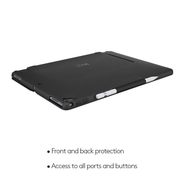 Étui Clavier Logitech CREATE Pour IPad Pro 9,7" (1ère Gén) - Clavier Rétroéclairé AZERTY, Smart Connector, Support Apple Pencil Intégré - 3
