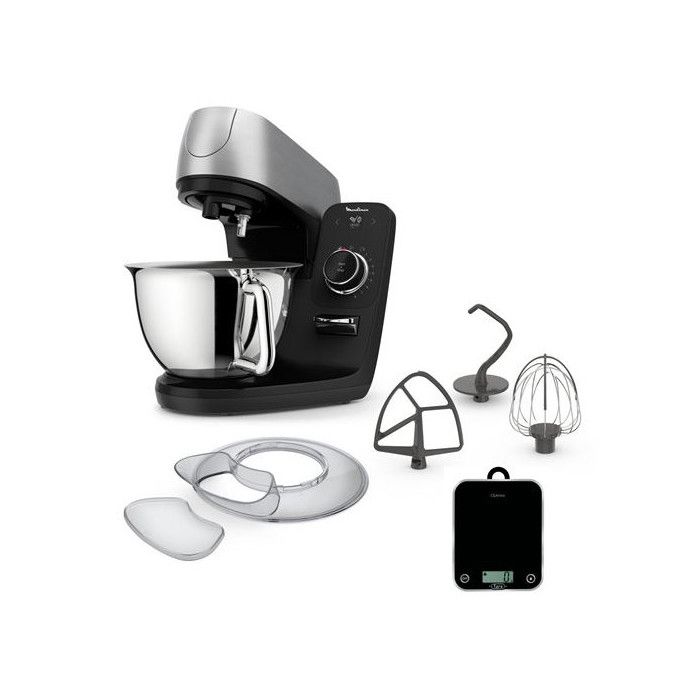 Robot pâtissier Moulinex Coach YY5172FG 1200 W Noir et Silver